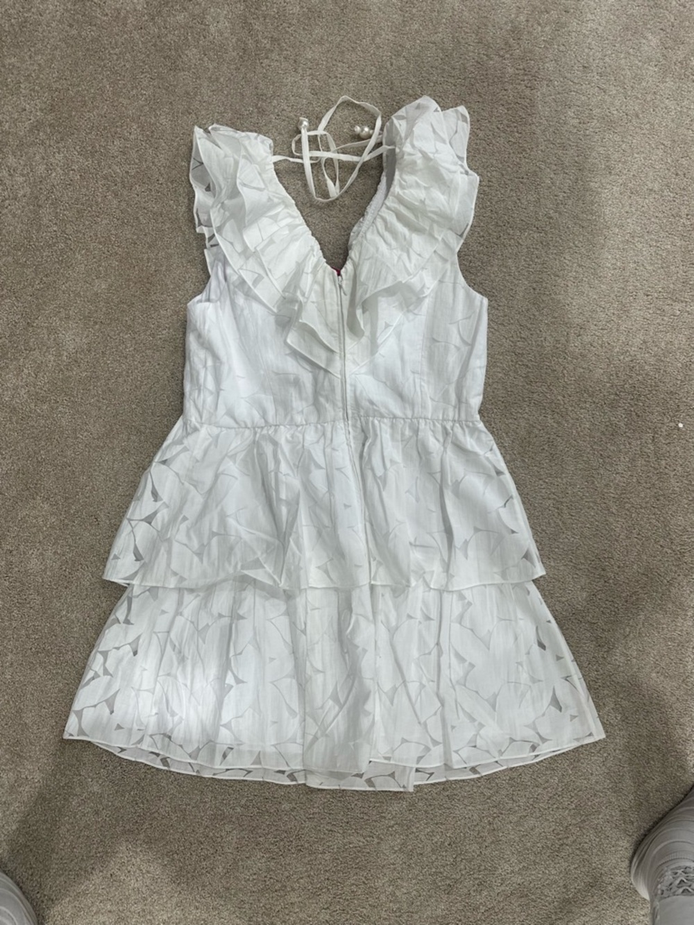 Lilly Pulitzer Ritamari White Ruffle Dress NWT | Derby, Bridal, Shower, Resort - Picture 3 of 5